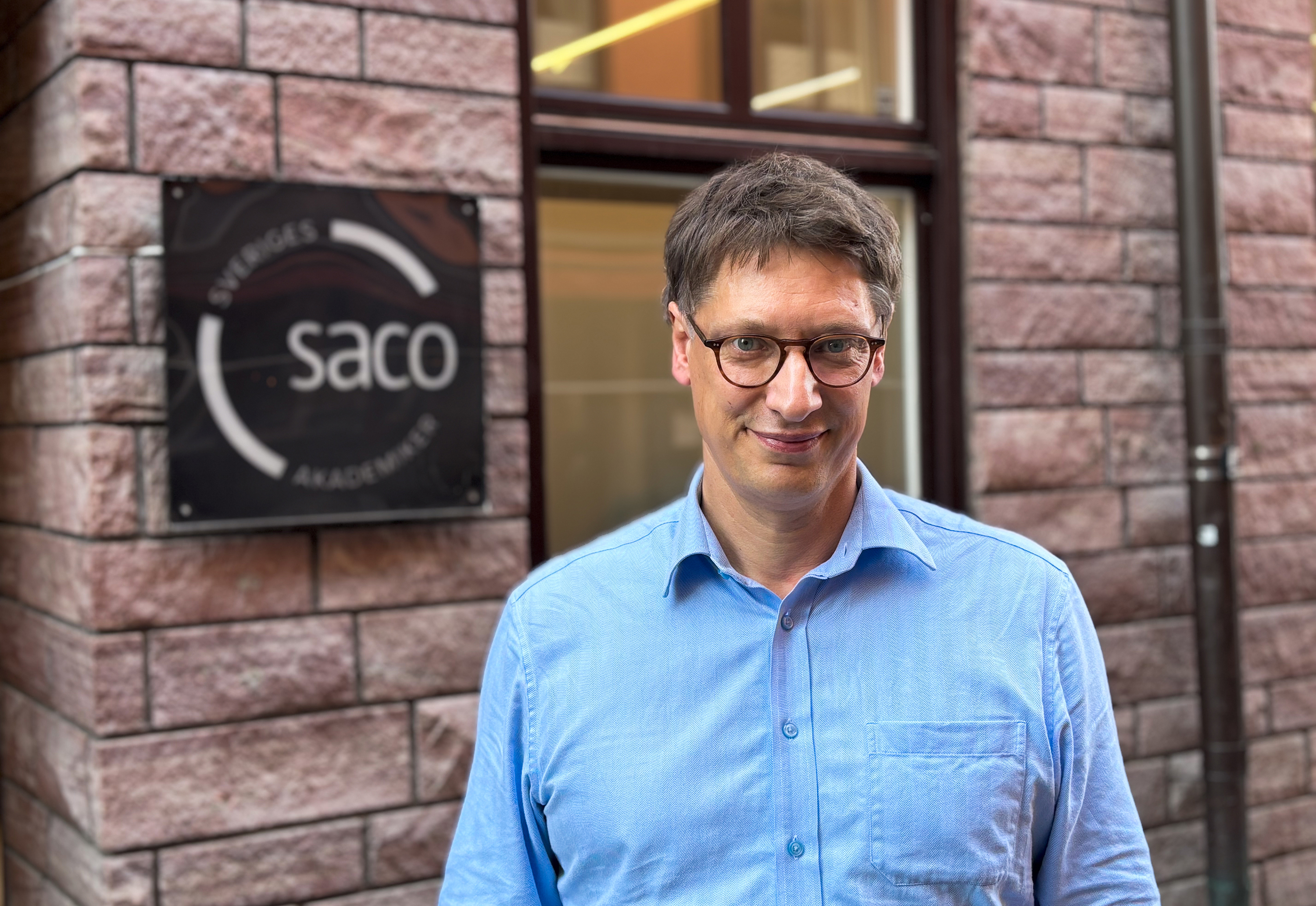 Foto av Ossian Wennström förhandlare och utredare på Saco 